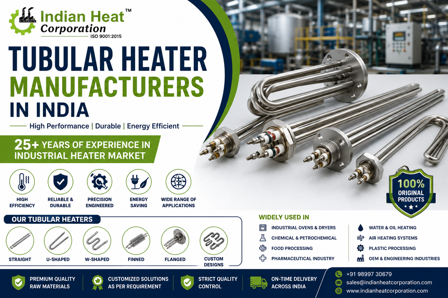 Tubular Heater Manufacturers in India | Indian Heat Corporation